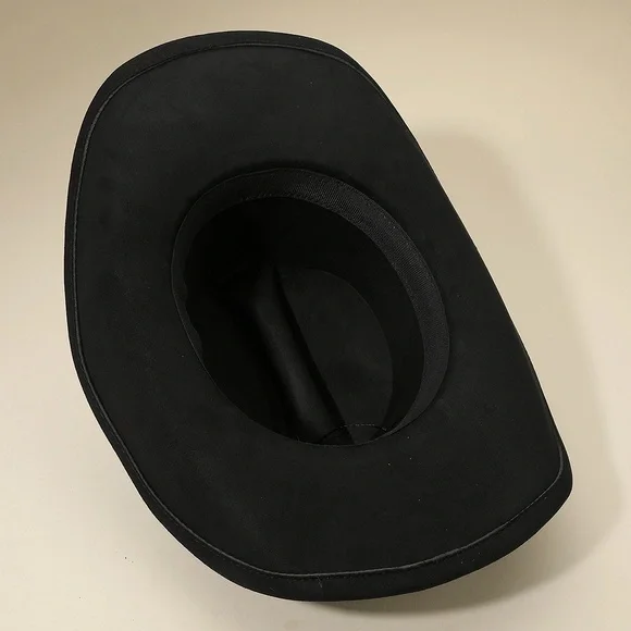 Unisex Brown Rugged Steerhead Accent Band Western Cowboy Hat - Picture 8 of 8